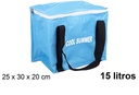Bolsa térmica azul 15 l.