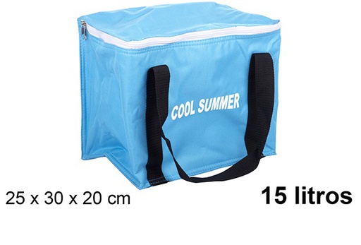 [108402] Bolsa nevera térmica azul 15 litros