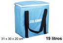 Bolsa nevera térmica azul 19 litros