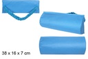 Cojín silla azul 38x16 cm