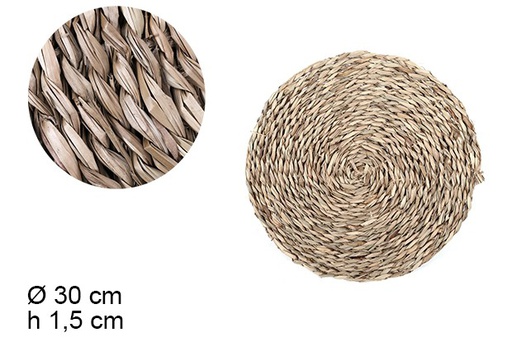 [108118] Round cattail trivet 30 cm