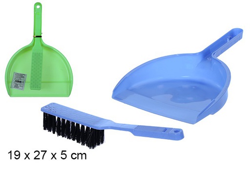 [108122] Brush with dustpan assorted colors