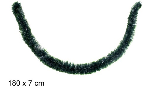 [109292] Boa pelo fino puntas verde 7x180cm