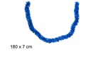 Boa pelo ancho azul 7x180 cm