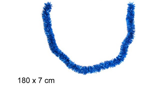 [109295] Boa pelo ancho azul 7x180cm