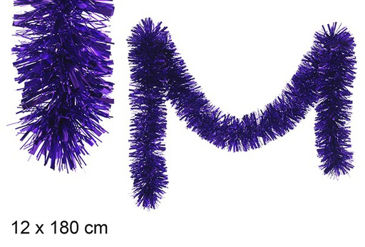 [109335] Boa pelo ancho morado 12x180cm