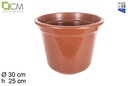 Marisol glossy plastic pot 30 cm