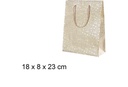 Bolsa regalo estrella oro 18x8 cm