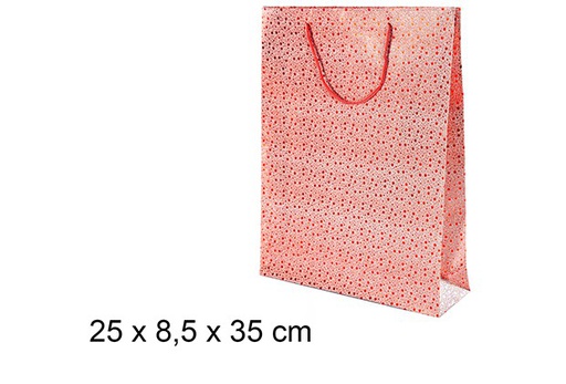 [109599] Red star gift bag 25x8,5 cm