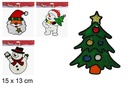 Window sticker 4 assorted models 15x13 cm