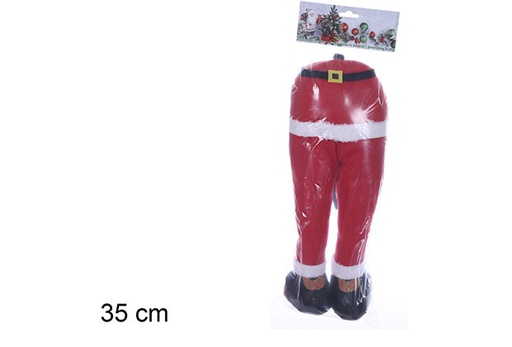[109479] Santa Claus legs with hook 35 cm