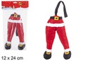 Gambe di Babbo Natale con gancio 12x24 cm