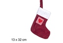 Felt Christmas sock 13x32 cm