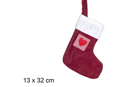 [109487] Felt Christmas sock 13x32 cm