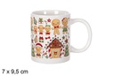 Taza cerámica decoración Navidad modelo surtido 7x9,5 cm