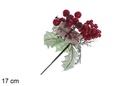 Buquê de frutas vermelhas e romã em PVC 17 cm