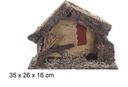 Cabaña vacía Navidad 35x26 cm