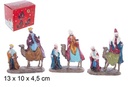 Pack 3 Reyes Magos a camello 13 cm