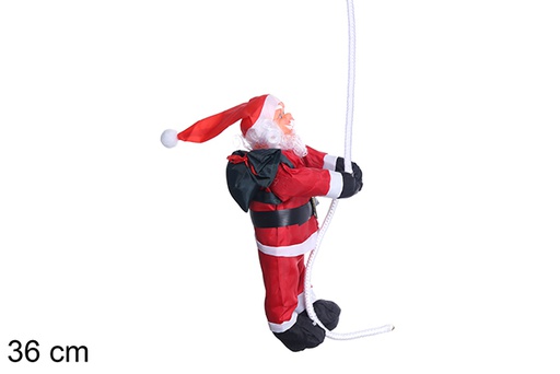 [109740] Tessuto impermeabile Babbo Natale con corda 36 cm
