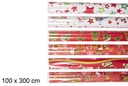 Papel de embrulho de Natal sortimento com display 100x300 cm