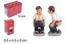 Pastor resina cagando 9,5 cm