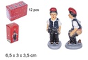 Pastor con chaleco resina cagando 6,5 cm