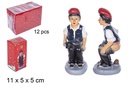 Pastor con chaleco resina cagando 11 cm