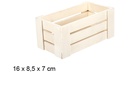 Caja madera listón natural 16x8,5x7 cm