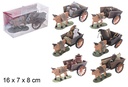 Carro con vaca surtido 16x7x8 cm