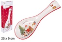 Cuchara cerámica Navidad decorada Papa Noel 25x9 cm
