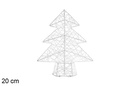 Figura árbol trenzado blanco brillo 20 cm