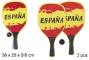 Juego paletas playa rectangular decorado España