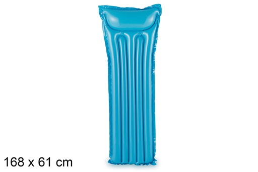 [204428] Colchoneta hinchable azul 168x61 cm