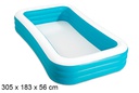 Piscina inflável retangular 305x183 cm