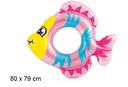 Flotador hinchable infantil pez rosa 80x79 cm