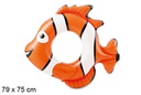 Flotador hinchable infantil pez payaso 79x75 cm