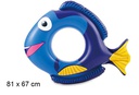 Flotador hinchable infantil pez cirujano 81x67 cm