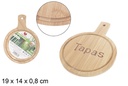Tabla bambú con mango para Tapas 19x14 cm