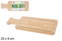Tabla bambú con mango para Tapas 25x9 cm