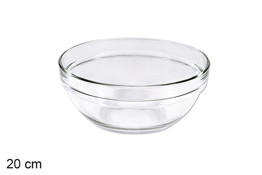 [104477] Glass bowl 20 cm