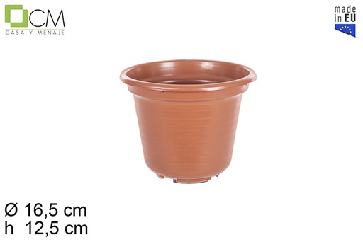 [103055] Pote de plástico brilhante Marisol 15 cm