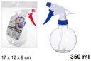Botella plástico bola con pulverizador transparente 350 ml