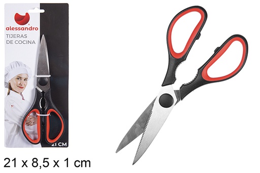 [108393] Color handle kitchen scissors 21 cm