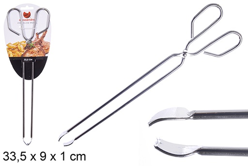 [108316] Metal kitchen tongs 33,5 cm