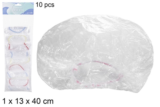 [108327] Pack 10 gorros de ducha colores