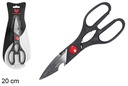 Tesoura de cozinha cabo preto 20 cm