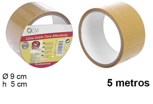 [108997] Cinta doble cara alfombras 5 m. x 50 mm