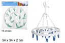 Round rotating clothesline 18 clips