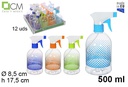 Botella pulverizadora campana decorado cuadrados 500 ml
