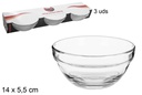 Pack 3 bowl cristal 14 cm
